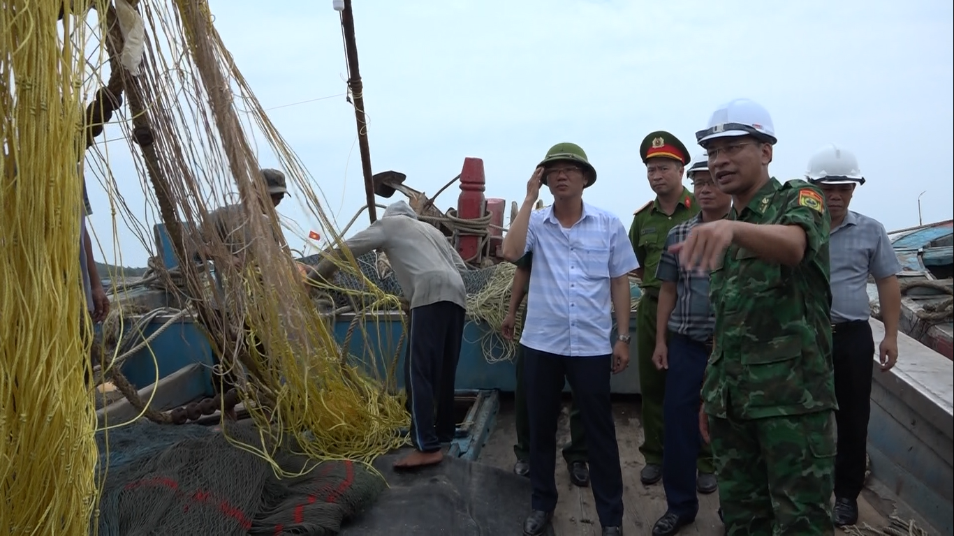 Công an huyện Bạch Long Vĩ: Chủ động lực lượng, phương tiện tham gia phòng chống bão số 1 năm 2023